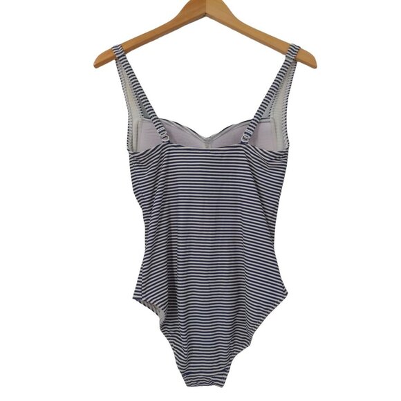 Bond‎ Eye Australia One Piece Swimsuit Womens 6 D/DD Blue White Stripe Ruched - Picture 2 of 10